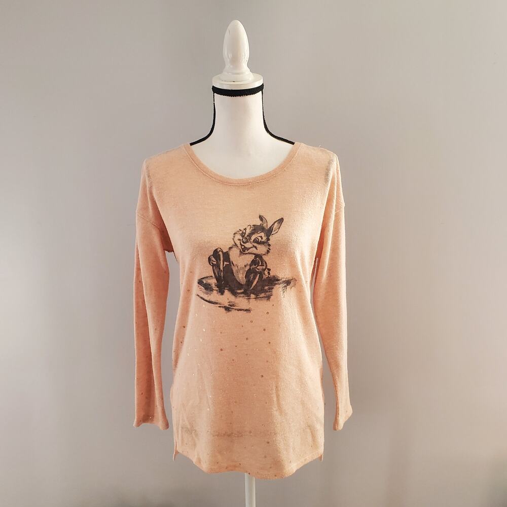 Disney LC Lauren Conrad Collection Pink Lightweight Sweater XS